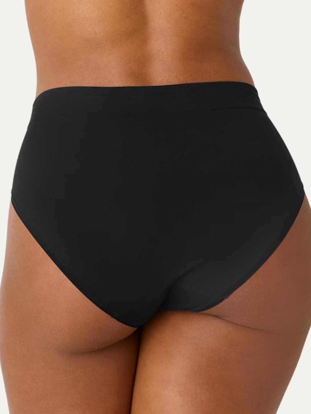 Women's Ribbed Seamless High Rise, Black - Picture 3 of 5